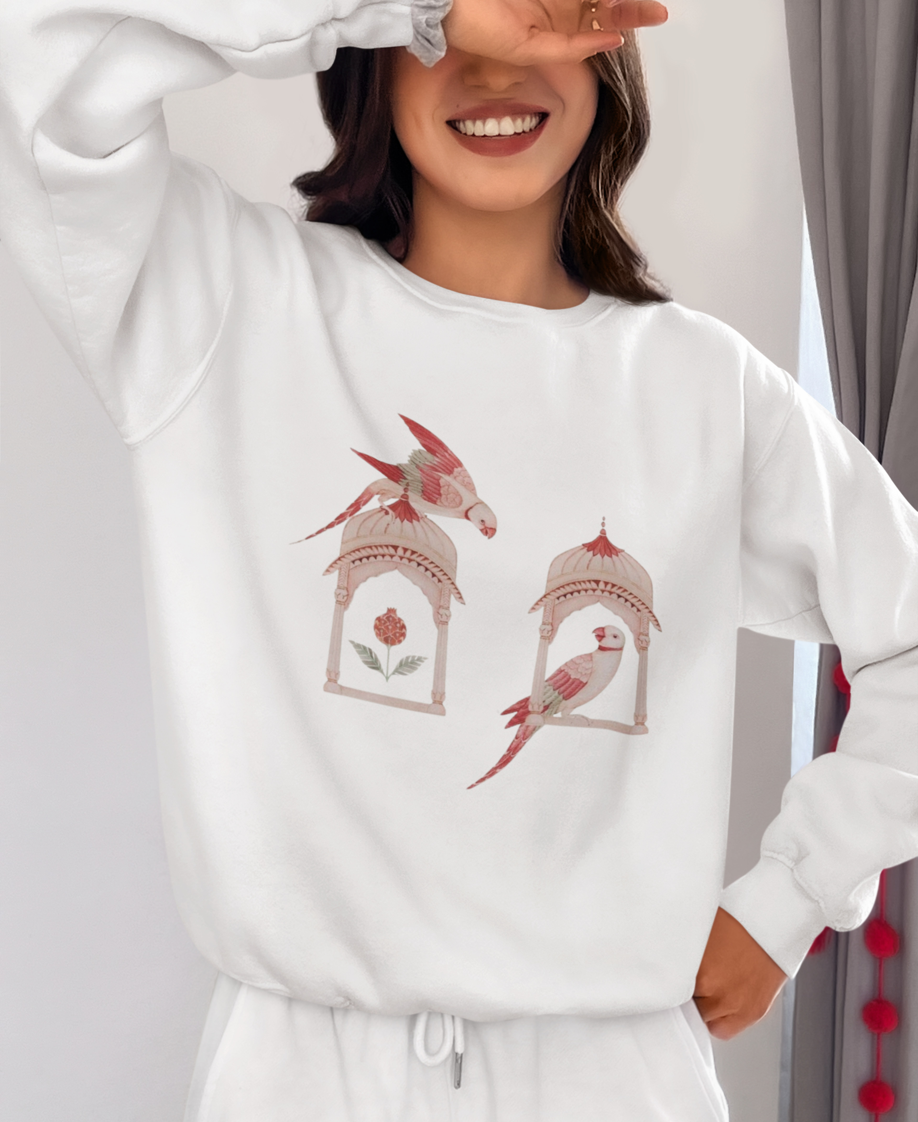 Jharokha Birds Sweatshirt