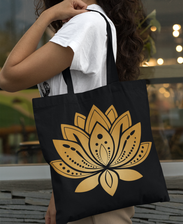 Golden Lotus Tote