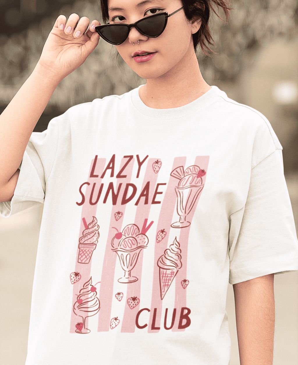 Lazy Sundae Club Tee
