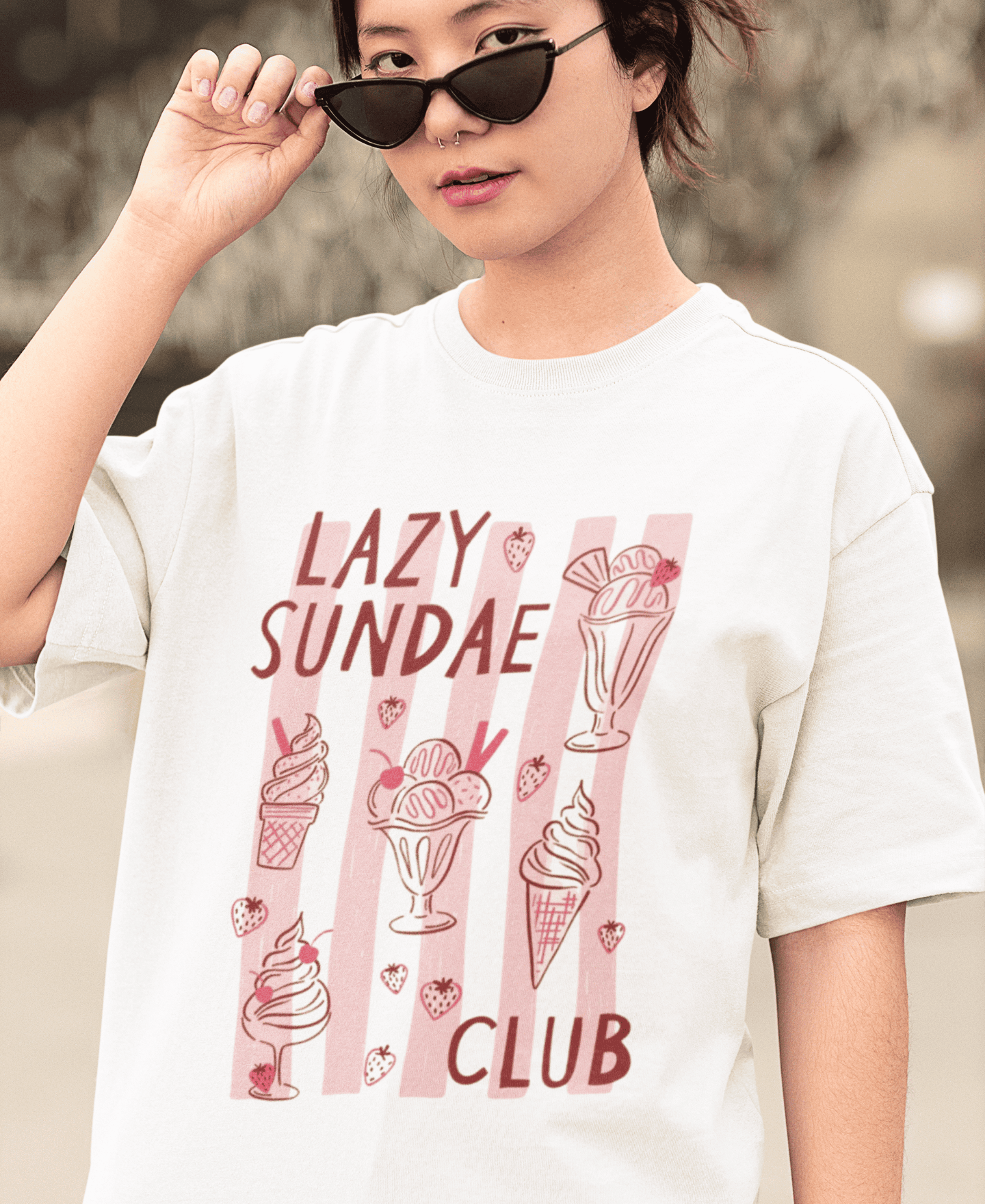 Lazy Sundae Club Tee