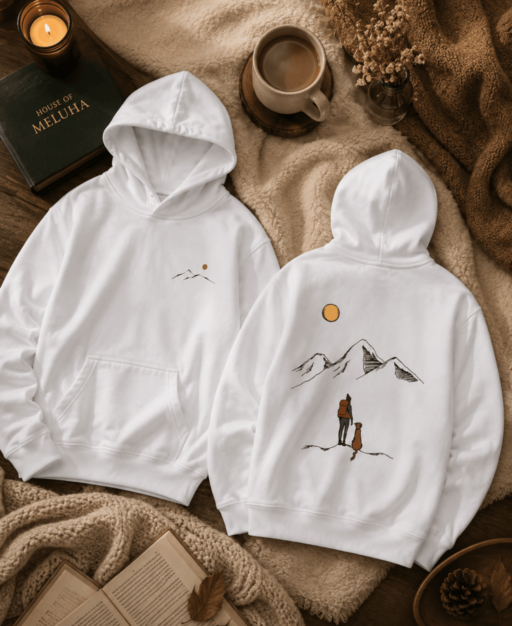 Trails & Tails Hoodie — Hiking & Dog Lover Hoodie